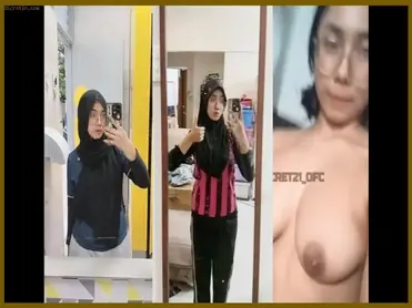 Cewe Hijab Kacamata Pap Nenen Toge Mulus poster