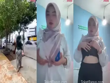 Ukhti Hijab Cantik Pasrah Goyang Kasur Crot poster