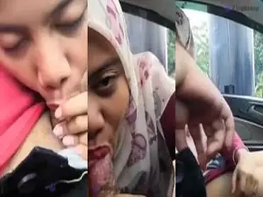 Ukhti Hijab Cantik Pasrah Servis Mobil Mobil poster